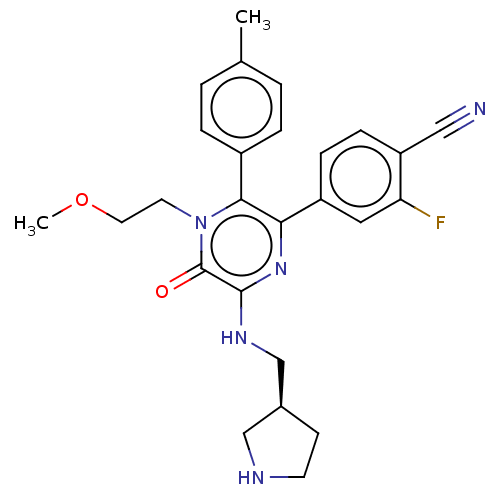 Chemical structure of BindingDB Monomer ID 501805