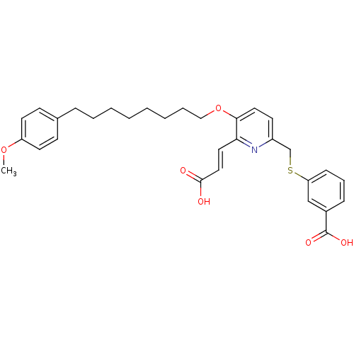 Chemical structure of BindingDB Monomer ID 50037384
