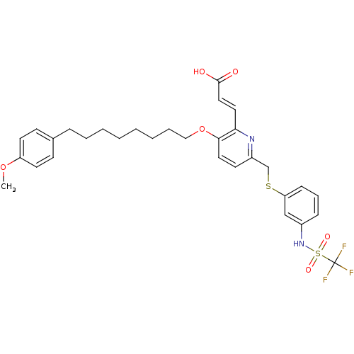 Chemical structure of BindingDB Monomer ID 50042155