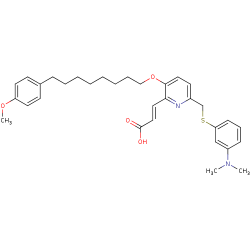Chemical structure of BindingDB Monomer ID 50042173
