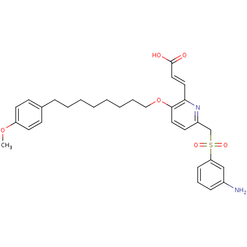 Chemical structure of BindingDB Monomer ID 50042174