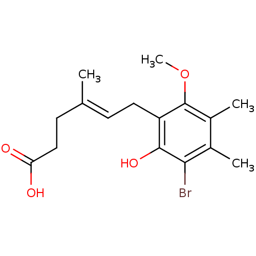 Chemical structure of BindingDB Monomer ID 50054004