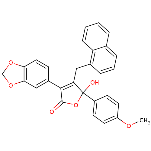 Chemical structure of BindingDB Monomer ID 50057215