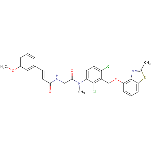 Chemical structure of BindingDB Monomer ID 50074982