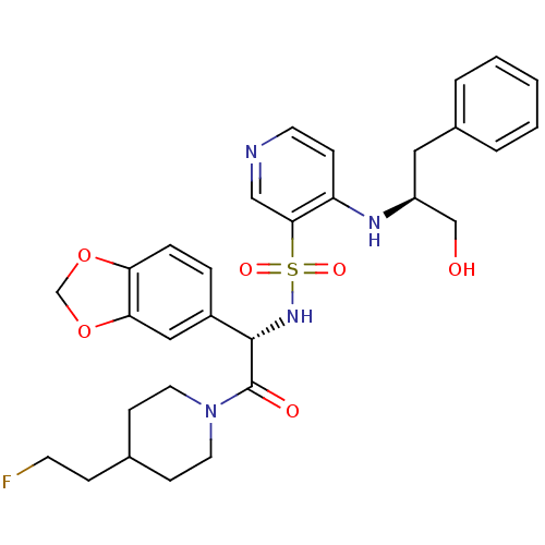 Chemical structure of BindingDB Monomer ID 50076821