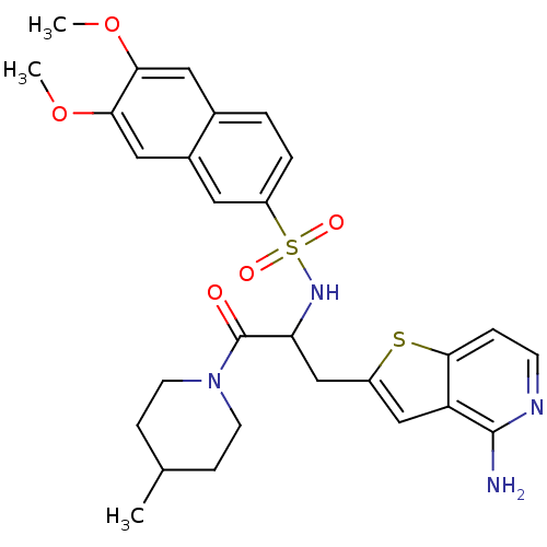 Chemical structure of BindingDB Monomer ID 50081809