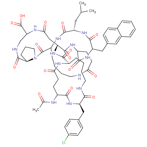 Chemical structure of BindingDB Monomer ID 50085762
