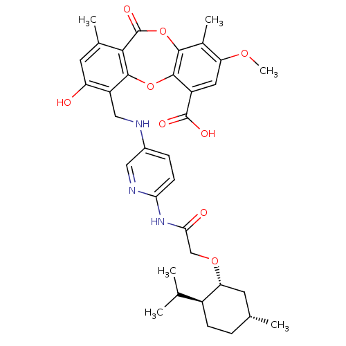 Chemical structure of BindingDB Monomer ID 50132874