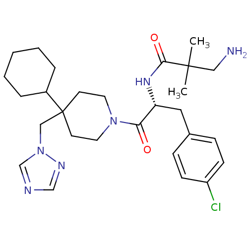 Chemical structure of BindingDB Monomer ID 50136362