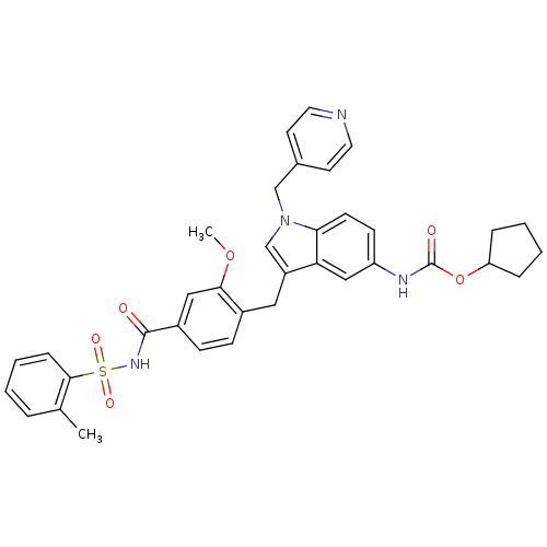 Chemical structure of BindingDB Monomer ID 50136729