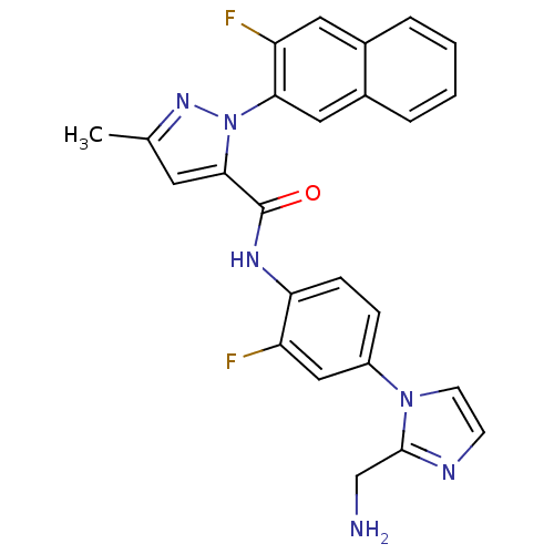 Chemical structure of BindingDB Monomer ID 50140396
