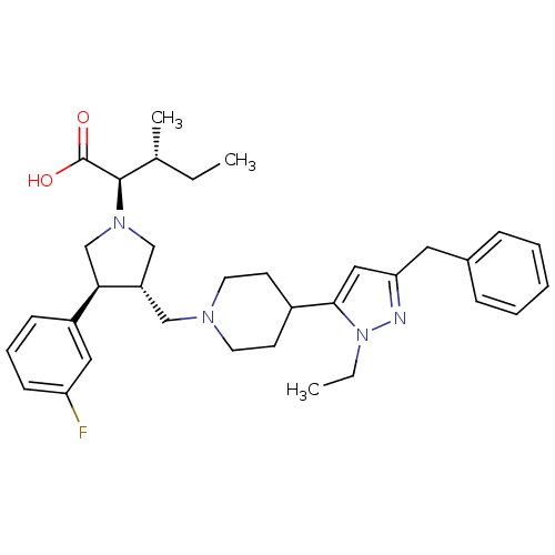 Chemical structure of BindingDB Monomer ID 50141881