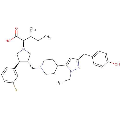 Chemical structure of BindingDB Monomer ID 50141996