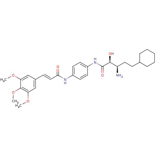 Chemical structure of BindingDB Monomer ID 50147358