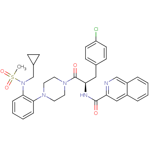 Chemical structure of BindingDB Monomer ID 50162721