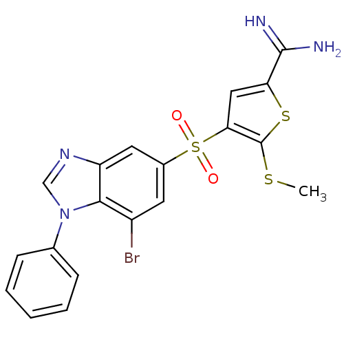 Chemical structure of BindingDB Monomer ID 50182186