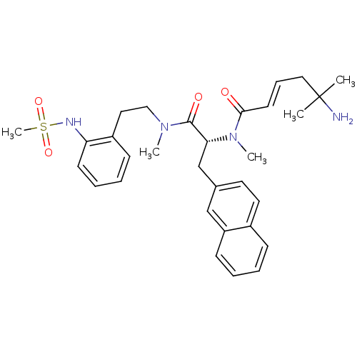 Chemical structure of BindingDB Monomer ID 50187323