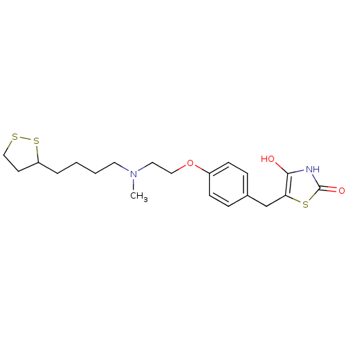 Chemical structure of BindingDB Monomer ID 50190421