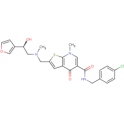 Chemical structure of BindingDB Monomer ID 50210621