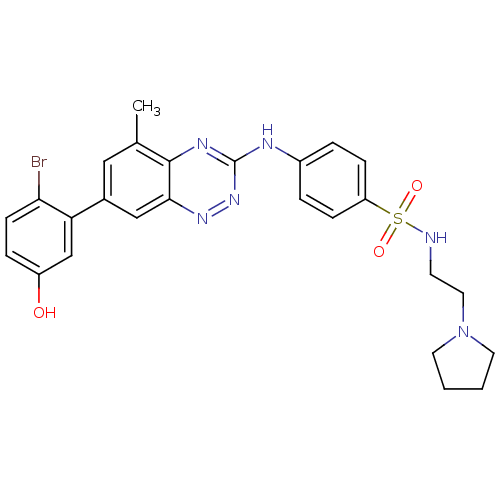 Chemical structure of BindingDB Monomer ID 50221562