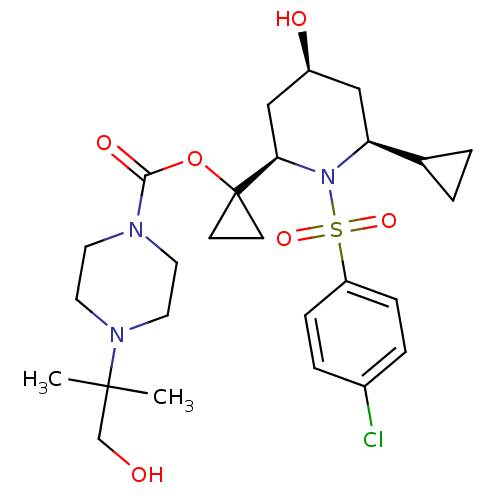 Chemical structure of BindingDB Monomer ID 50223252