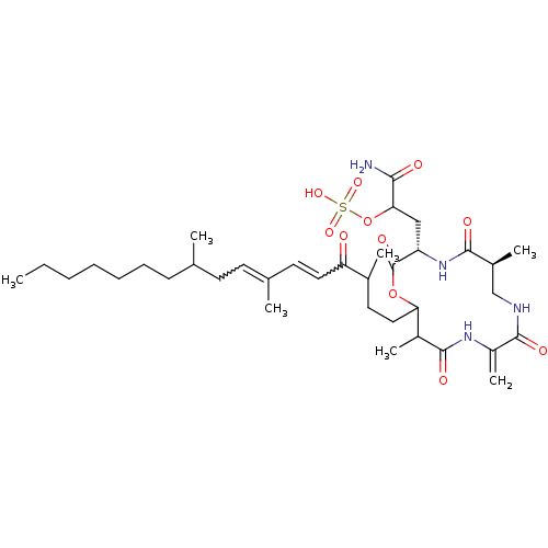 Chemical structure of BindingDB Monomer ID 50242374