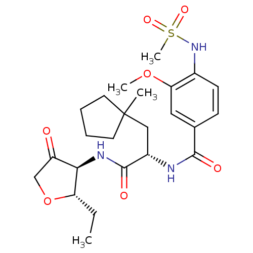 Chemical structure of BindingDB Monomer ID 50255295