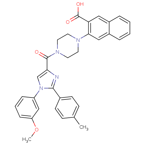 Chemical structure of BindingDB Monomer ID 50262861