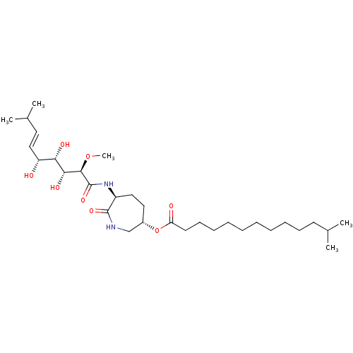 Chemical structure of BindingDB Monomer ID 50267195