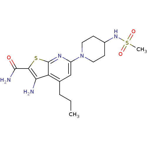 Chemical structure of BindingDB Monomer ID 50302175