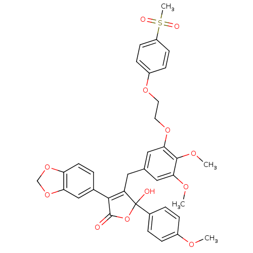 Chemical structure of BindingDB Monomer ID 50304497