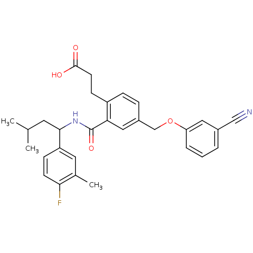 Chemical structure of BindingDB Monomer ID 50307447