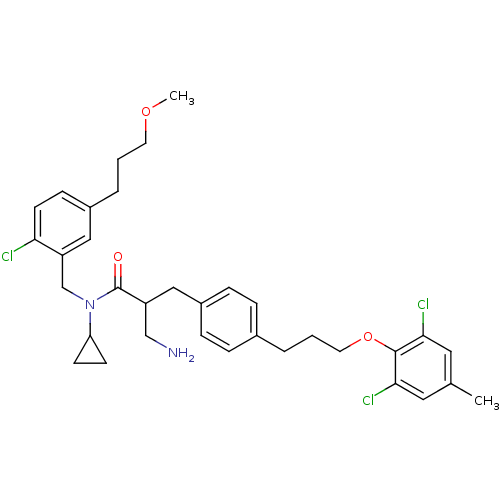 Chemical structure of BindingDB Monomer ID 50314645