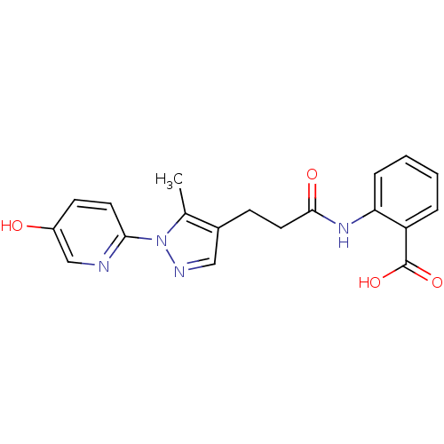 Chemical structure of BindingDB Monomer ID 50319254