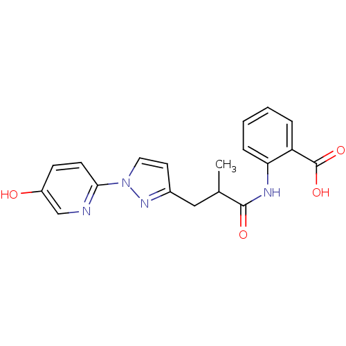 Chemical structure of BindingDB Monomer ID 50319255