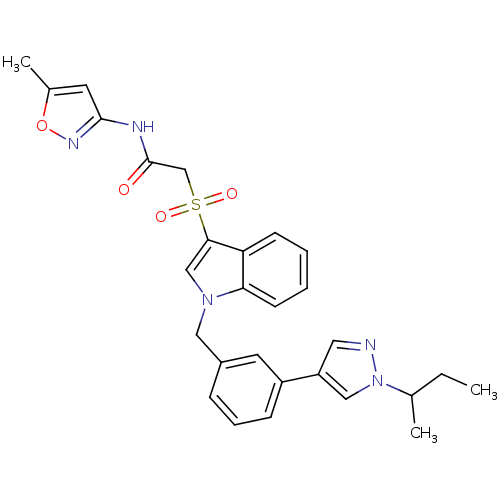 Chemical structure of BindingDB Monomer ID 50343176