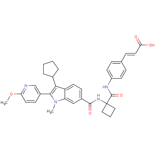 Chemical structure of BindingDB Monomer ID 50398047