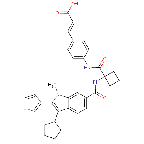 Chemical structure of BindingDB Monomer ID 50398054