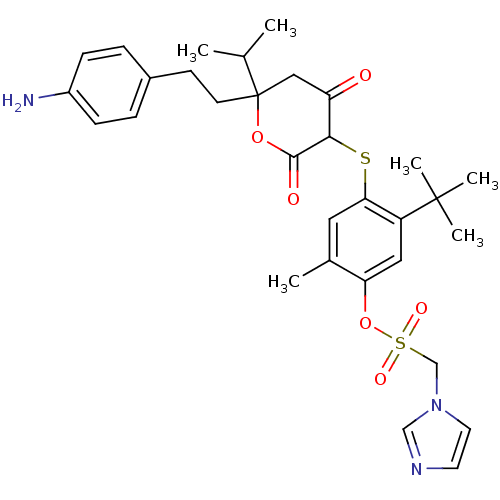 Chemical structure of BindingDB Monomer ID 50409170
