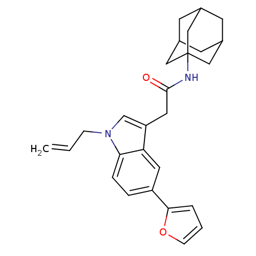 Chemical structure of BindingDB Monomer ID 50420881
