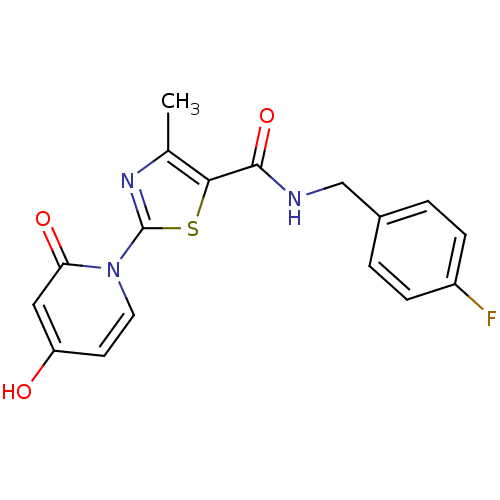 Chemical structure of BindingDB Monomer ID 50445734