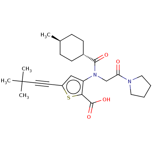 Chemical structure of BindingDB Monomer ID 50536236