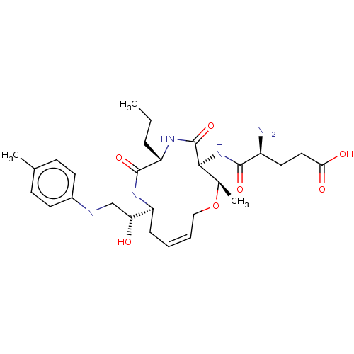 Chemical structure of BindingDB Monomer ID 50586836