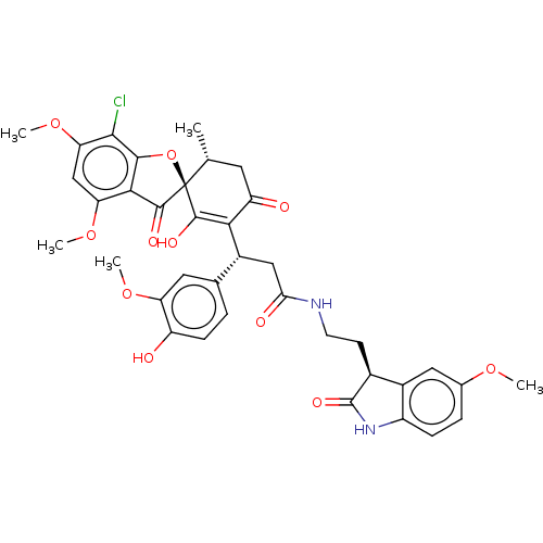 Chemical structure of BindingDB Monomer ID 50631707