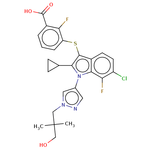 Chemical structure of BindingDB Monomer ID 555297