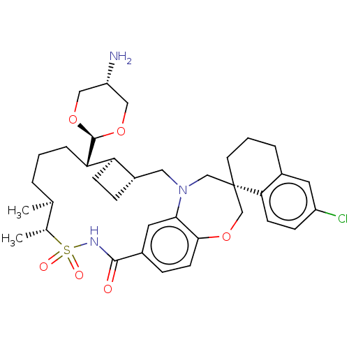 Chemical structure of BindingDB Monomer ID 557722