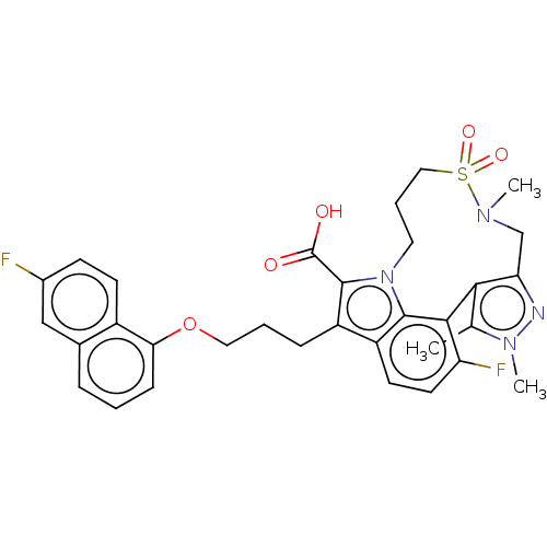 Chemical structure of BindingDB Monomer ID 562365