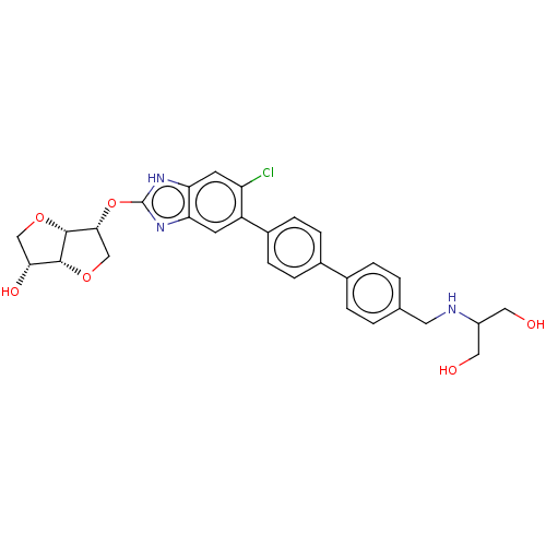 Chemical structure of BindingDB Monomer ID 563566
