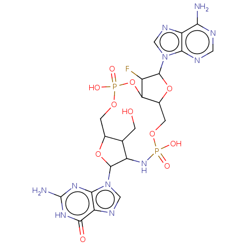 Chemical structure of BindingDB Monomer ID 581030