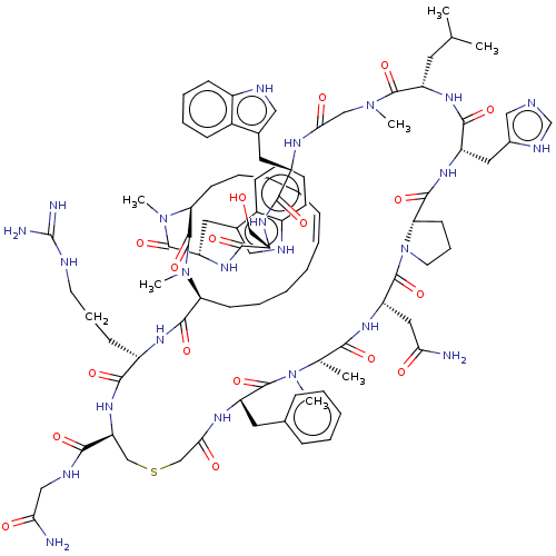 Chemical structure of BindingDB Monomer ID 581038